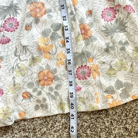 🦋 John Abbott Vintage 1960’s sleeveless floral mini dress Large - Picture 6 of 8